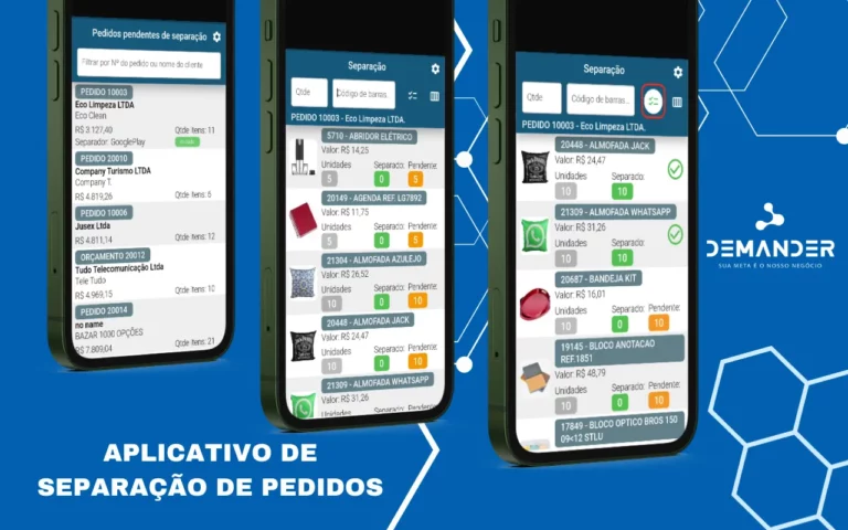 Aplicativo de de separacao de pedidos Demander