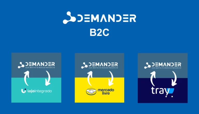 Venda nas principais plataformas B2C com o Demander