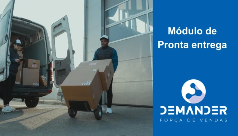 Forca de vendas com pronta entrega impressao de NFe e Boleto
