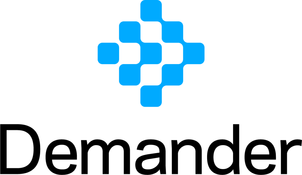 LogoDemander V Azul Preto