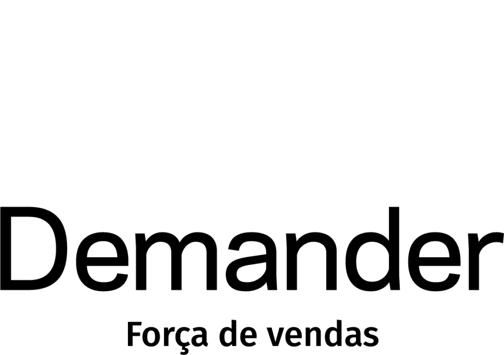 LogoDemander V Branco Preto Forca de Vendas