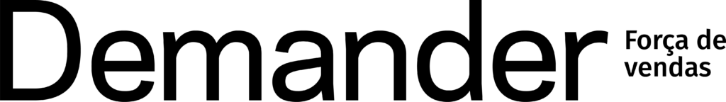LogoTipograficoDemander Forca de Vendas Preto