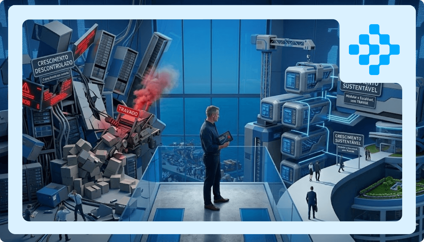 O que cresce sem controle um dia trava