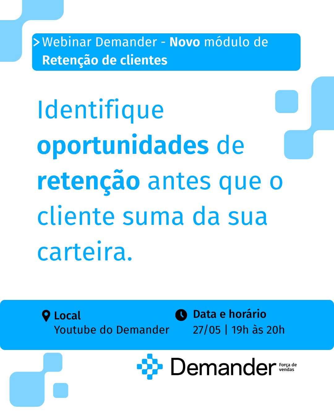 Webinar Retenção de Clientes