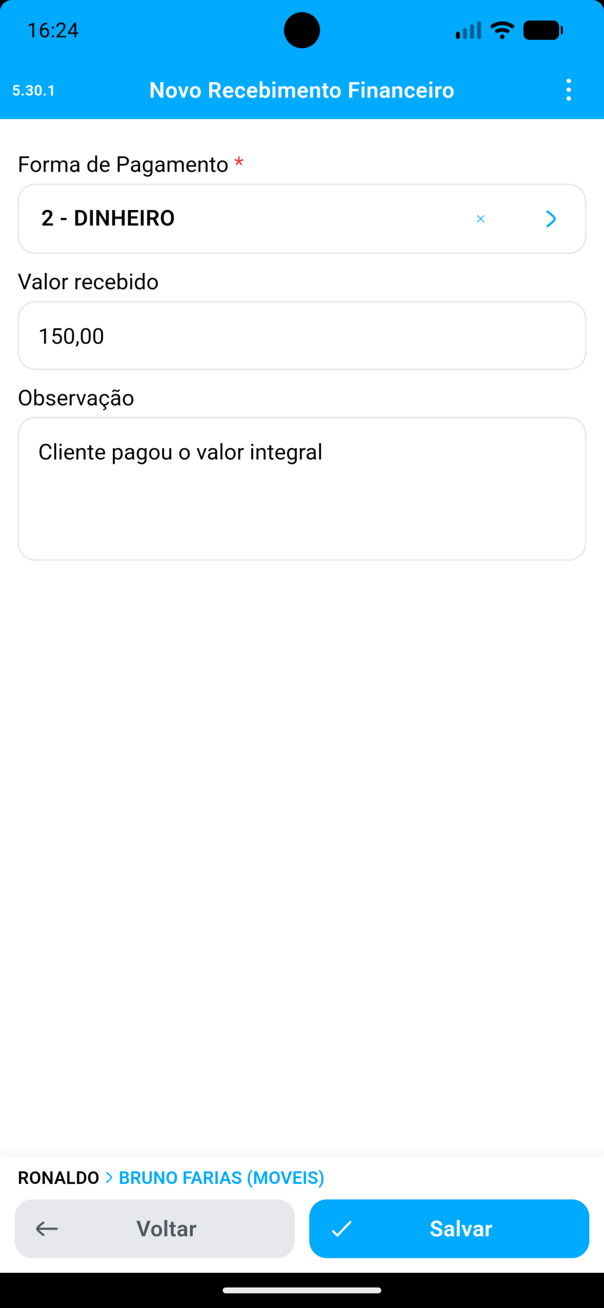Meta do Vendedor